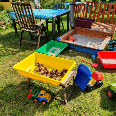 Spielbereich im Garten